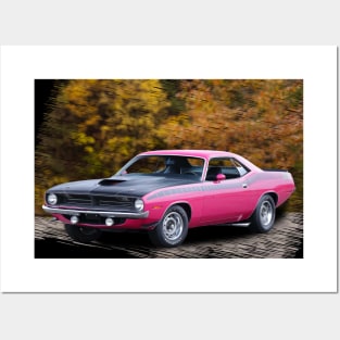 1970  AAR Cuda in our fall day series Posters and Art